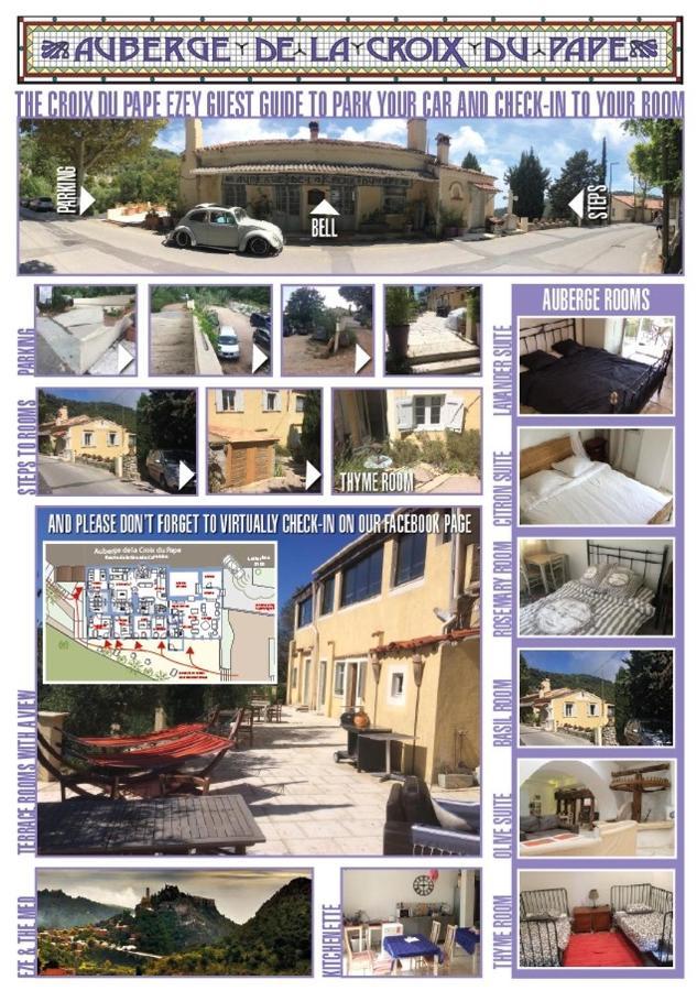 Auberge De La Croix Du Pape Èze Dış mekan fotoğraf